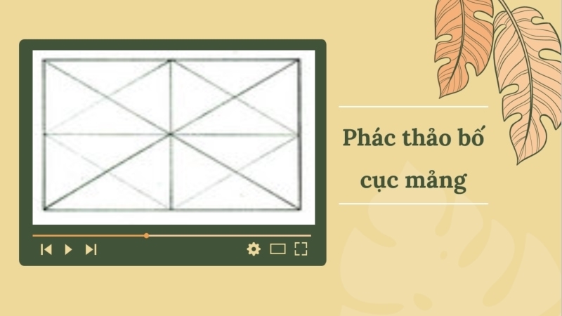 Phác thảo bố cục mảng của hình